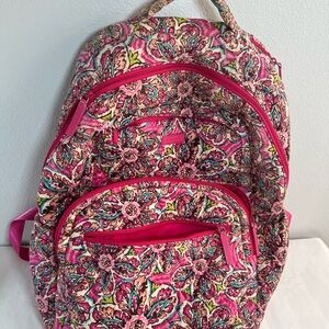 Vera Bradley Pink Floral Quilted Backpack